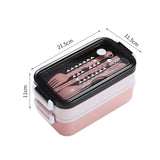 HULIANFU Lunch Box Bento Box for School Kids Office Worker 3layers Microwae Heating Lunch Container Food Storage Box