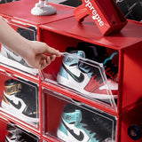 HULIANFU Transparent Anti-oxidation Shoe Box Aj Shoe Storage Box Household Drawer Type Dust-proof Plastic Shoe Display Stand