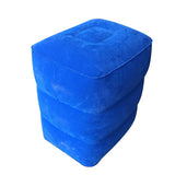 HULIANFU PVC Kids Flight Sleeping Footrest Pillow Resting Pillow On Airplane Car Bus Pillow Inflatable Travel Foot rest Pillow Foot Pad