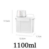 HULIANFU Multi-Use Laundry Powder Detergent Dispenser Food Grains Rice Storage Container Pour Spout Measuring Cup Detergent Box