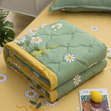 HULIANFU Spring Summer Quilting Quilt Home Air Conditioning Quilts for Adult Kids Washable Soft Cozy Queen Size Comforter Blanket 150x200
