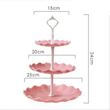 HULIANFU Table Plates Luxury Tableware Wedding Party Candy Dessert Dishes Fruit Bowl Home Cake Display Standing Kitchen Decoration Trays