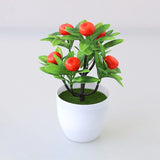 HULIANFU Mini Artificial Aloe Plants Bonsai Small Simulated Tree Pot Plants Fake Flowers Office Table Potted Ornaments Home Garden Decor