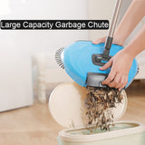 HULIANFU Stainless Steel Sweeping Machine Push Type Hand Push Magic Broom Dustpan Handle Household Cleaning Package Hand Push Sweeper mop