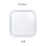 HULIANFU Spit Bones Bone Dish Household Melamine Plastic Dining Table Tray Dried Fruit Residue Snack Residue Dish Snack Dish Vinegar Dish