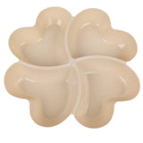 HULIANFU Multi-function Plastic Fruit Plate Dessert Tray Plate Snack Dish 6 Compartments High Quality