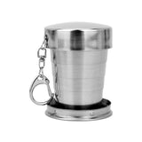 HULIANFU Portable Stainless Steel  Coffee Mug Foldable Cup 75ml/150ml/250ml Outdoor Travel Collapsible Telescopic  Hiking Camping Water