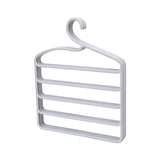 HULIANFU Multifunctional Household Plastic Pants Rack Trousers Clothes Hanger Wardrobe Closet Organizer Adult Silk Scarf Tie Storage Rack