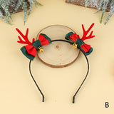 HULIANFU 2023 Christmas Headbands Santa Tree Elk Antlers Headband Kids Adult Headwear Reindeer Ornaments Christmas Decor Party Cosplay Gifts