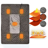 HULIANFU Winter Electric Blanket Thicker Body Warmer 150x105cm USB Electric Heating Shawl Washable Thermostat Electric Heating Blanket