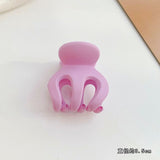 HULIANFU Sweet Solid Color Hair Clip for Women Girls Hair Claw Chic Barrettes Claw Crab Hairpins Styling Fashion Spring Hair Accessories