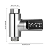 HULIANFU LED Shower Water Thermometer Faucet LED Display Electricity Self-powered Baby Pet Shower Thermometer Temperature Monitor