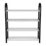 HULIANFU Shoe Rack Aluminum Metal Standing Shoe Rack DIY Shoes Storage Shelf Home Organizer Accessories Shoe Rack