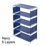 HULIANFU Multi-storey Shoe Rack Multi-functional Organizer Household Cloth Storage Rack Easy To Assemble Dormitory Provincial Space Rack
