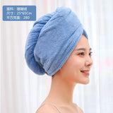 HULIANFU Microfiber Towel Hair Towel Bath Towels For Adults Women Home Embroidered Daisy Animal Coral Velvet Shower Cap Dry Hair Cap 1pc