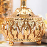 HULIANFU Middle East European Creative Lace Incense Burner Metal Craft Ornaments Incense Burner Spiritual Decor Incense Burner Arabic New