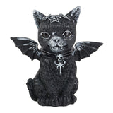 HULIANFU Resin Figure Wizard Figurines Black Magic Cat Ornaments Table Art Original Gifts Cute Miniatures Modern Room Decoration