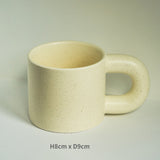 HULIANFU Korean Style Fatty Mug Design Splash Ink Ceramic Cup Spot Mugs Simple Coffee Mug Couple Cups  Coffee Mugs Tea Drinkware