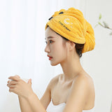 HULIANFU Women Microfiber Towel Hair Towel Bath Towels for Adults Home Terry Towels Bathroom Serviette De Douche Turban for Drying Hair