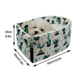 HULIANFU Portable Cat Dog Bed Travel Central Control Car Safety Pet Seat Transport Dog Carrier Protector For Small Dog Chihuahua Teddy