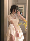 Hulianfu Women Elegant Midi Two Piece Dress Set Vintage Summer New Spaghetti Strap Sexy Party Slim Prom Clothes Korean Party Vestidos