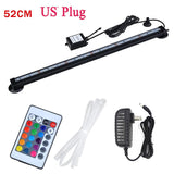 HULIANFU LED Air Bubble Light Aquarium Lamp Underwater Submersible Fish Tank Light Color Changing  Making Oxygen for Fish Tank