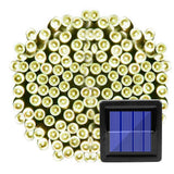 HULIANFU Outdoor Solar String Fairy Light 200 100 LED Festoon Waterproof Street Garland Solar Power Lamp Christmas Party for Garden Decor