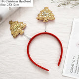 HULIANFU 2023 LuanQI Christmas Headbands for Children Adult Hair Band Red Christmas Santa Claus Snowman Antlers Headband Xmas Decoration Gifts