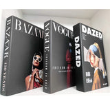 HULIANFU Ins Fashion Fake Books for Decoration Home Decor Coffee Table Book Simulation Prop Book Model Hotel Room Unopenable Box Book