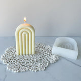 HULIANFU U-shaped Rainbow Bridge Diy Candle Silicone Mold Creative Arched Door N-Shaped Candle Mold Aromatherapy Gypsum Resin Mould