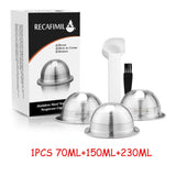 HULIANFU Wholesale Set Stainless Steel Reusable Capsule Compatible with Nespresso Vertuo Vertuoline Coffee Filter