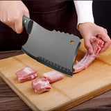 HULIANFU Stainless Steel Butcher Knife Bone Chopping Knife Meat Vegetables Slicing Cleaver High Hardness Kitchen Chef Cutter Tools