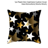 HULIANFU Merry Christmas Cushion Cover Ornaments Christmas Decoration For Home Cristmas Decor Noel Navidad New Year Gift 2023 Xmas Natal