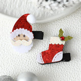 HULIANFU  1/2pcs Cute Deer Ear Hairpins Christmas Barrettes Hair Decorationd Beautiful Deer Antlers Hair Clips Hair Accessories Girls Gift