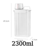 HULIANFU Multi-Use Laundry Powder Detergent Dispenser Food Grains Rice Storage Container Pour Spout Measuring Cup Detergent Box
