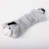 HULIANFU New Cute Plush Toys Squeak Pet Wolf Rabbit Animal Plush Toy Dog Chew Squeaky Whistling Involved Squirrel Dog Toys