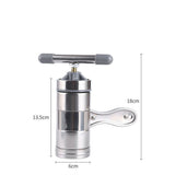 HULIANFU Spaghetti Kitchen Utensils Stainless Steel Household Small Manual Pasta Machine Hand Pressure Noodle Press Noodle Machine