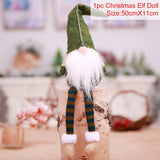 HULIANFU Santa Claus Christmas Doll Merry Christmas Decorations for Home Elk Christmas Ornaments Xmas Tree Decor  Navidad Natal Gifts