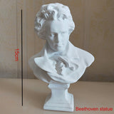 HULIANFU W&amp;G Nordic Vase Home Decor Vase Creative Human Head Portrait Flower Vases Room Decoration Resin David Flower Vase Room Decor