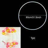 HULIANFU Round Balloon Arch Kit Holder Bow of Balloon Circle Wreath Balloon Stand Wedding Decoration mariage Ballon Anniversaire