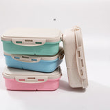HULIANFU Wheat Straw Lunch Box Microwavable Tableware Students Adult Multi Grids Lunch Boxes Insulation Keep Fresh Leakproof Storage Box