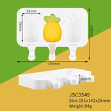 HULIANFU SILIKOLOVE Healthy Silicone Ice Cream Mold Easy Popsicle Mold Reusable Ice Cream Bar Pop Molds For DIY Making Summer Favorites