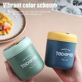 HULIANFU Thermal Lunch Box Food Container With Spoon PP Material Vacuum Cup Soup Cup Portable Insulated Breakfast Tableware