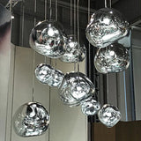 HULIANFU Modern LED PVC Pendant Light Lava Home Decoration Bedroom Living Room Pendant Lamp Dining Room Hanging Lamp Indoor Lighting