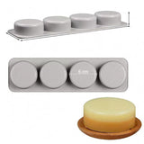 HULIANFU Silicone Soap Molds 4 with Oval Round Square Soap Molds Silicon Mold for Soap Making Soap Molds Silicone Molds for Baking