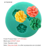 HULIANFU New Mini Flowers Series Silicone Mold DIY Handmade Fondant Cake Baking Chocolate Sugar Cake Tool Resin Polymer Clay Making Mould