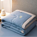 HULIANFU NEW Blanket Soft Premium Cotton Quilt Blanket Queen King Size Air Conditioning Quilt