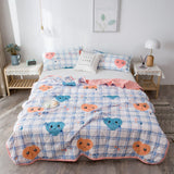 HULIANFU   YanYangTian Summer blanket ice quilt air conditioning quilt bed duvet 90 Comforter Bedspread bed plaid Single Couple bed quilt