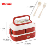 HULIANFU Kawaii Portable Lunch Box For Girls School Kids Plastic Picnic Bento Box Microwave Food Box With Compartments Storage Containers