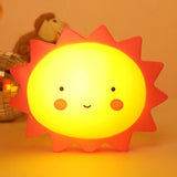 HULIANFU Moon Star LED Night Light Cute Cloud Sun Night Lamp Baby Kids Sleep Toy Bedroom Decoration Lamps Cartoon Christmas Night Lights